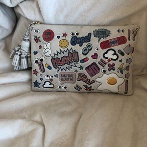 Anya Hindmarch Georgiana Sticker Clutch Bag